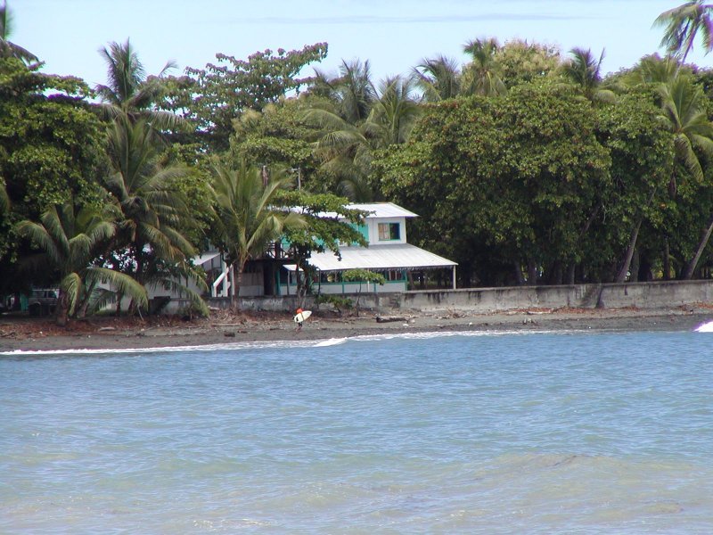 Shot of the old Pavones Cantina.  The cabin is about 100 yards behind it.